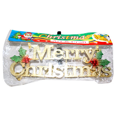 "MERRY CHRISTMAS HANGING -002 - Click here to View more details about this Product